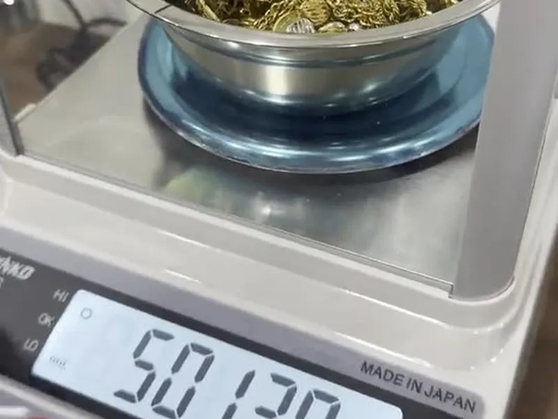 Weighed in front of you